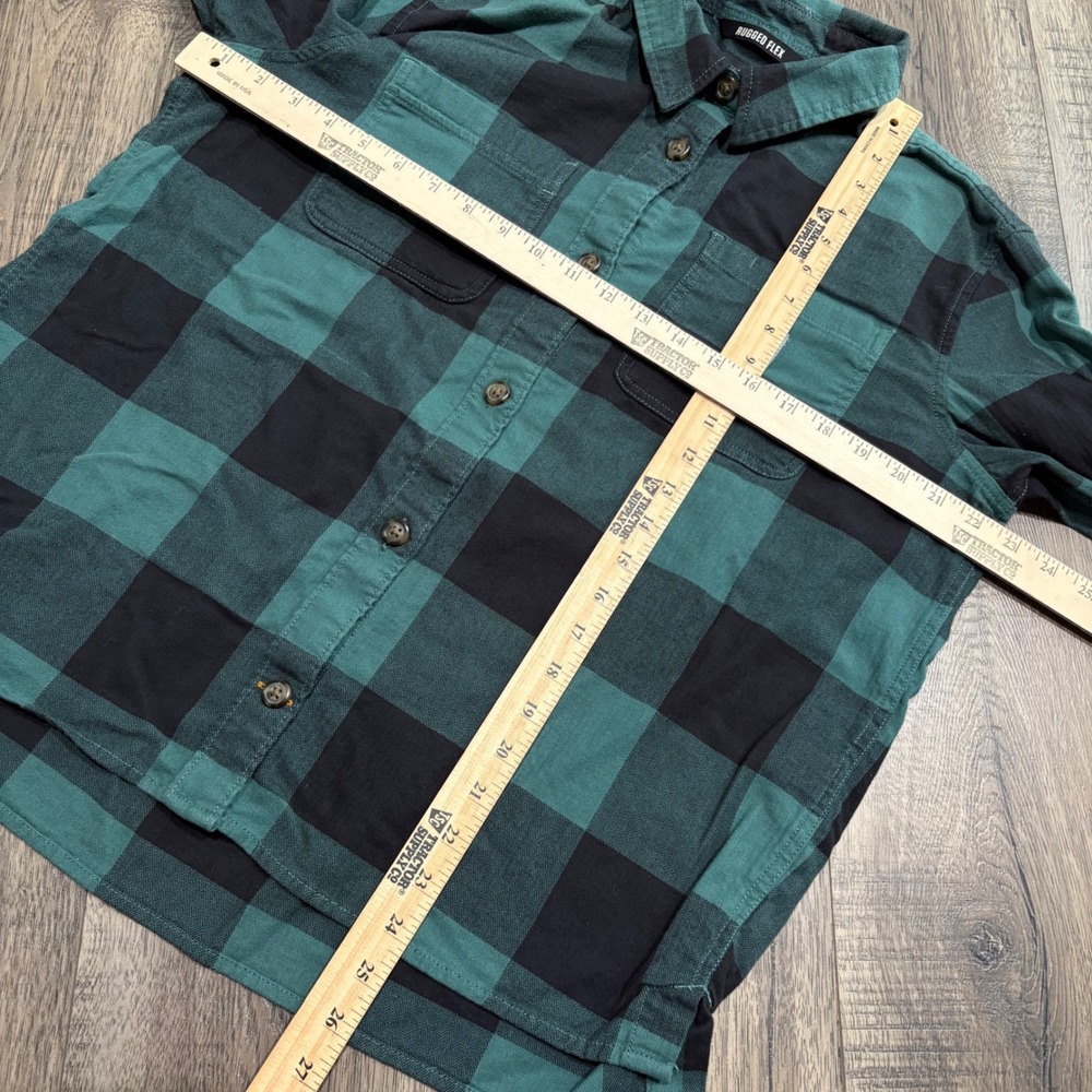 Carhartt Flannel Shirt Womens L Green Good Rugged Flex Plaid TW5574-W - Picture 4 of 7